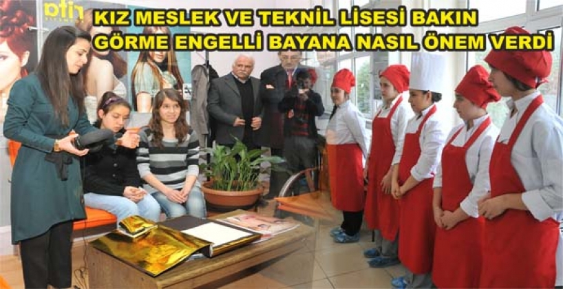 KIZ MESLEK LİSESİNDEN İKİ ÖNEMLİ HİZMET