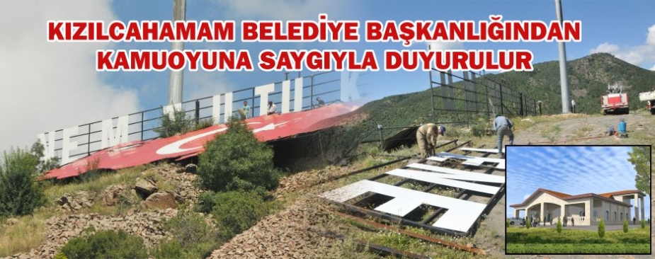 KIZILCAHAMAM BELEDİYE BAŞKANLIĞINDAN