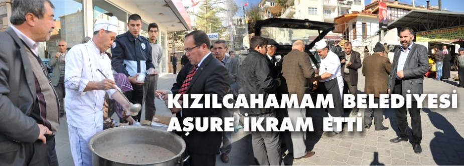 KIZILCAHAMAM BELEDİYESİNİNDEN AŞURE İKRAMI