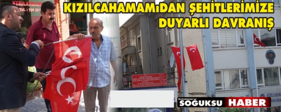 KIZILCAHAMAM ŞANLI BAYRAĞIMIZLA DONATILDI