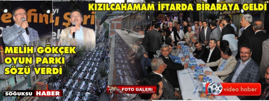 KIZILCAHAMAM'DA HALK İFTARI YAPILDI