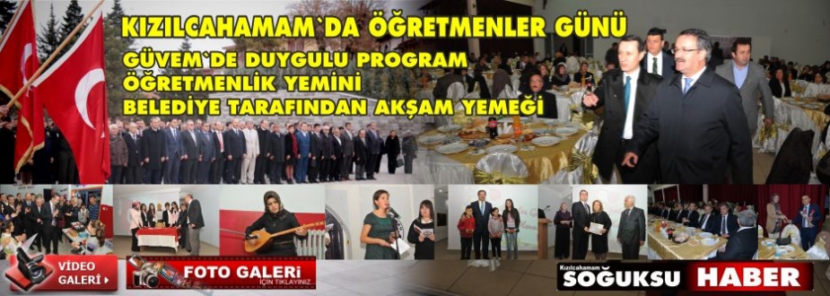 KIZILCAHAMAM'DA ÖĞRETMENLER GÜNÜ