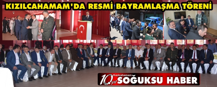  KIZILCAHAMAM’DA RESMİ BAYRAMLAŞMA TÖRENİ