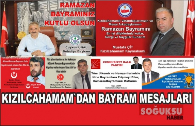 KIZILCAHAMAM'DAN BAYRAM MESAJLARI