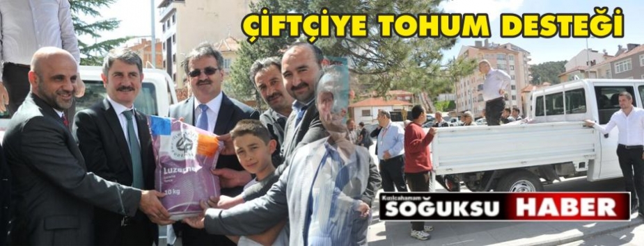 KIZILCAHAMAMLI ÇİFTÇİLERE TOHUMU DAĞITILDI