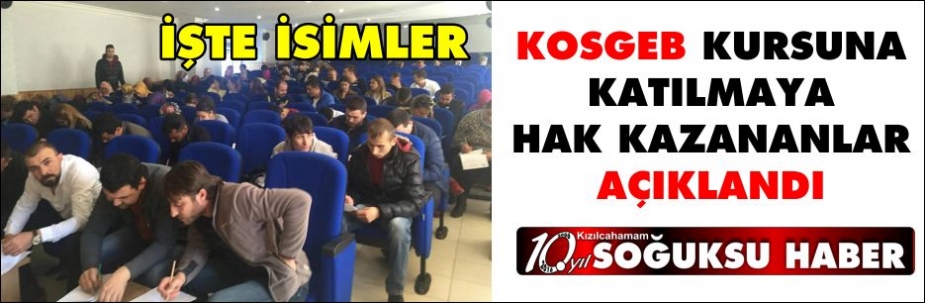 KOSGEB KURSU İÇİN SINAV YAPILDI