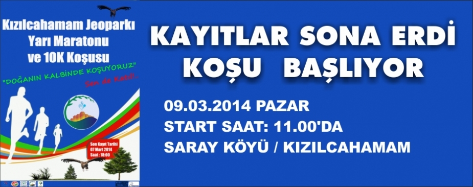 KOŞU PAZAR GÜNÜ SAAT 11.00'DA BAŞLIYOR