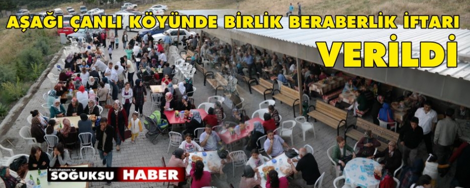 KÖYLÜLER İFTARADA BİRARAYA GELDİ