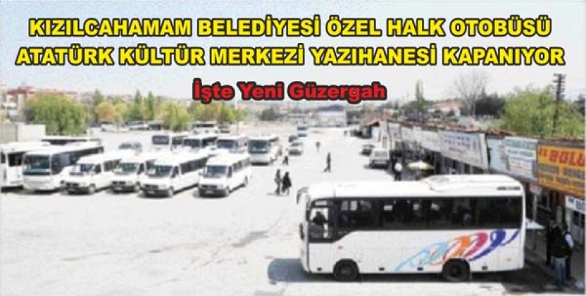 KÜLTÜRMERKEZİ OTOBÜS YAZIHANESİ KAPANIYOR