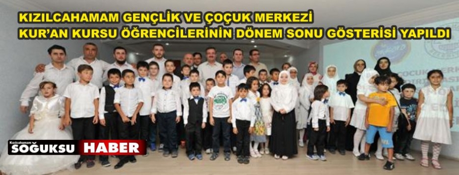 KUR'AN KURSU ÖĞRENCİLERİNDEN DÖNEM SONU GÖSTERİSİ