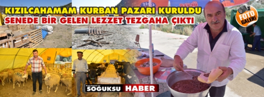 KURBAN PAZARI KURULDU, LEZZETLİ KAVURMA ORTAYA ÇIKTI