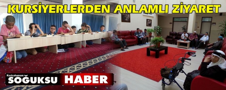 KURSİYERLERDEN ANLAMLI ZİYARET