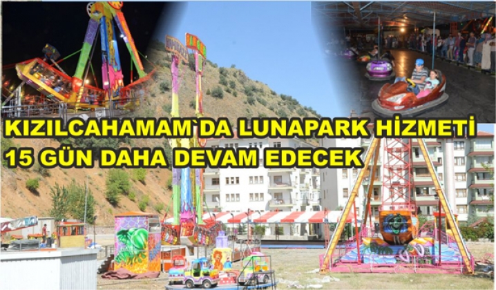 LUNAPARK İLÇEMİZDE HİZMETE DEVAM EDİYOR