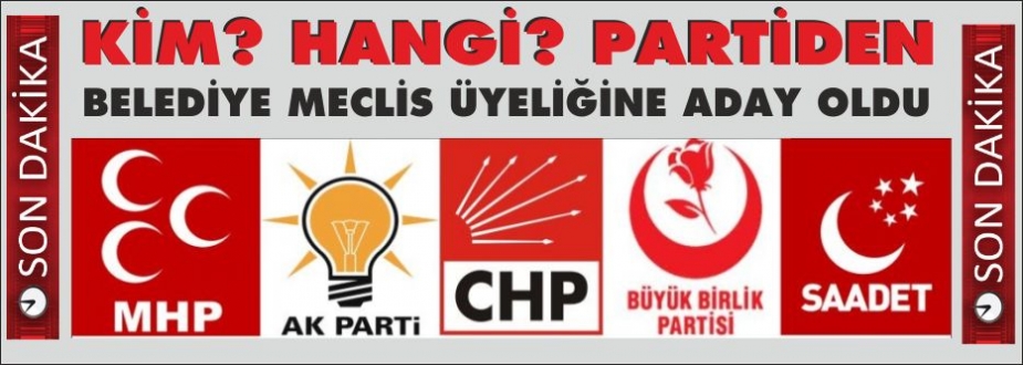 PARTİLER MECLİS ÜYELERİNİ BELİRLEDİ