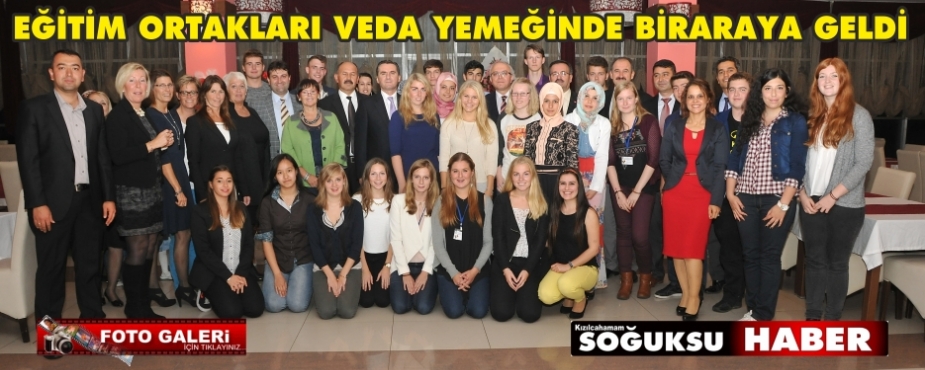 MİSAFİR ÖĞRENCİLER VEDA YEMEĞİNDE SONKEZ BİRARAYA GELDİ