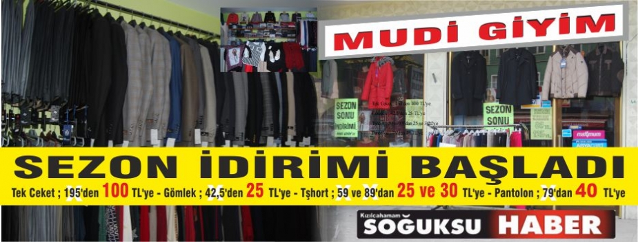 MUDİ GİYİM SEZON İNDİRİMİNİ BAŞLATTI