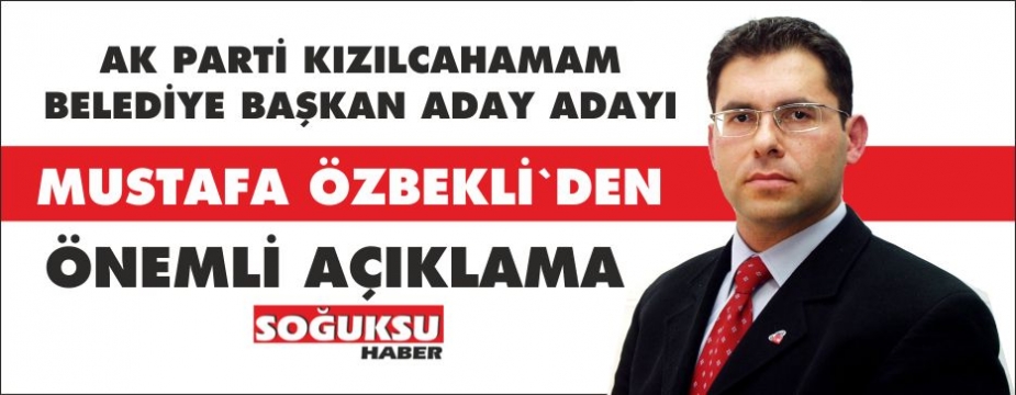 MUSTAFA ÖZBEKLİ'DEN TEŞEKKÜR MESAJI