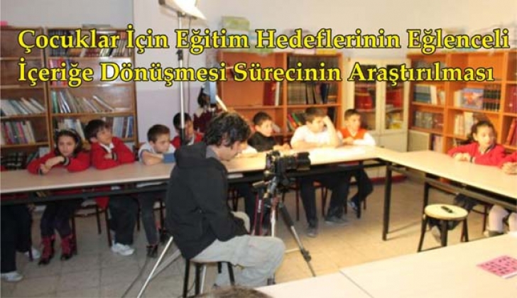 ÖĞRENCİLER EĞLENCELİ EĞİTİM İÇİN KAMERA KARŞISINDA