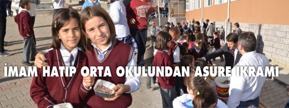 ÖĞRENCİLERE AŞURE İKRAM EDİLDİ ÖĞRENCİLERE AŞURE İKRAM EDİLDİ