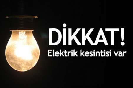 Polatlı ve Kızılcahamam'da Elektrik Kesintisi 