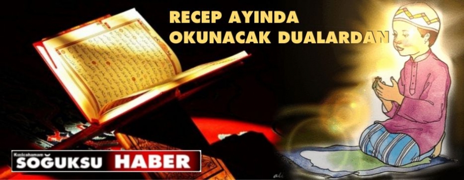 RECEB AYINDA OKUNACAK DUALARDAN