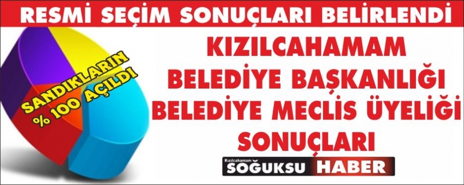 RESMİ SONUÇLAR AÇIKLANDI