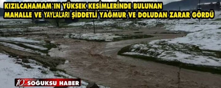 SAĞNAK YAĞIŞ VE DOLU ETKİLİ OLDU