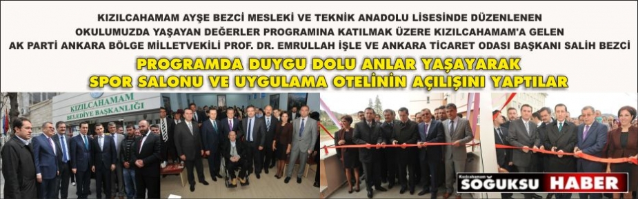 SALİH BEZCİ VE EMRULLAH İŞLER DEN ZİYARET