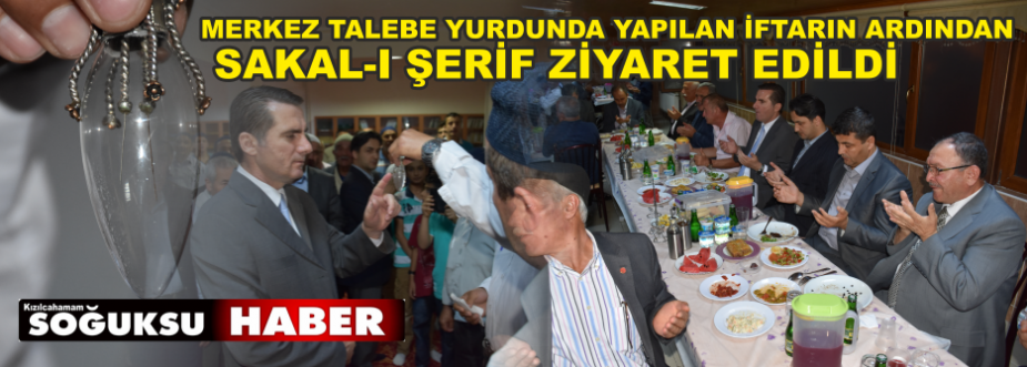 TALEBE YURDUNDA İFTAR YEMEĞİ VERİLDİ.