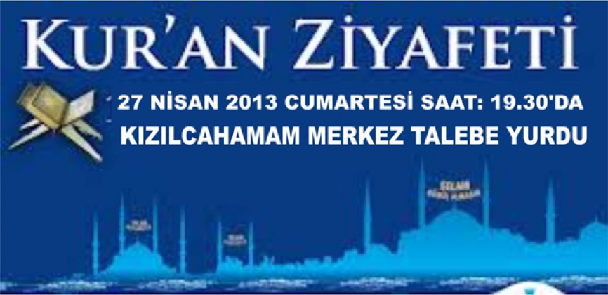 TALEBE YURDUNDA KUR'AN-I KERİM ZİYAFETİ
