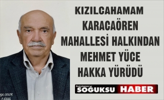 MEHMET YÜCE HAKKA YÜRÜDÜ