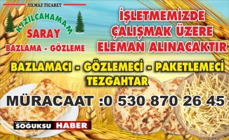 İŞYERİMİZE ELEMAN ALINACAKTIR