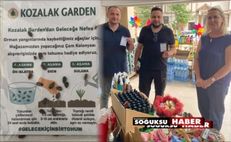 ÇAM KOLANYASI ALANA ÇAM TOHUMU HEDİYE EDİLİYOR, GELECEĞE NEFES OLUYOR