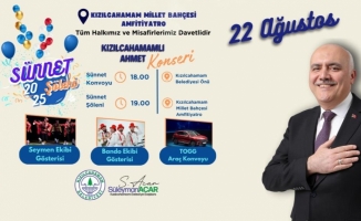 KIZILCAHAMAM'DA GELENEKSEL SÜNNET ŞÖLENİ
