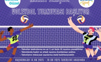 VOLEYBOL TURNUVASI BAŞVURUSU İÇİN BUGÜN SON GÜN