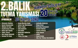 2. BALIK TUTMA YARIŞMASI KIRKÖY GÖLETİNDE YAPILACAK