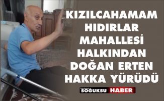 DOĞAN ERTEN HAKKA YÜRÜDÜ