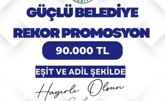 KIZILCAHAMAM BELEDİYESİ 90 BİL TL PROMOSYON ALDI