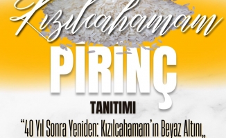KIZILCAHAMAM PİRİNCİ BEYAZ ALTIN TANITILACAK