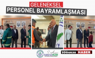 BAŞKAN ACAR PERSONEL İLE BAYRAMLAŞTI