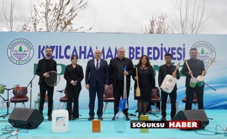 KIZILCAHAMAM DA SIFIR ATIK ORKESTRASI SAHNE ALDI