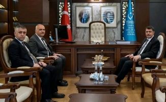 TİHEK BAŞKANI VASİP ŞAHİN’E HAYIRLI OLSUN ZİYARETİ
