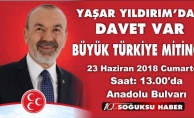 YAŞAR YILDIRIM'DAN DAVET