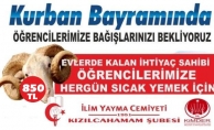 KURBAN BAĞIŞLARINIZI BEKLİYORUZ