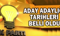 İŞTE BAŞVURU TARİHLERİ