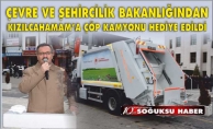 KIZILCAHAMAM'A YENİ ÇÖP KAMYONU