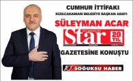 SÜLEYMAN ACAR PROJELERİNDEN BAHSETTİ