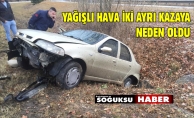 TRAFİK KAZALARINDA 3 KİŞİ YARALANDI