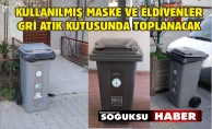 MASKE VE ELDİVEN ATIKLARINIZI BU KUTUYA ATINIZ