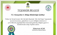 ÇELTİKÇİ KARAYOLLARI MÜDÜRLÜĞÜNE TEŞEKKÜR BELGESİ